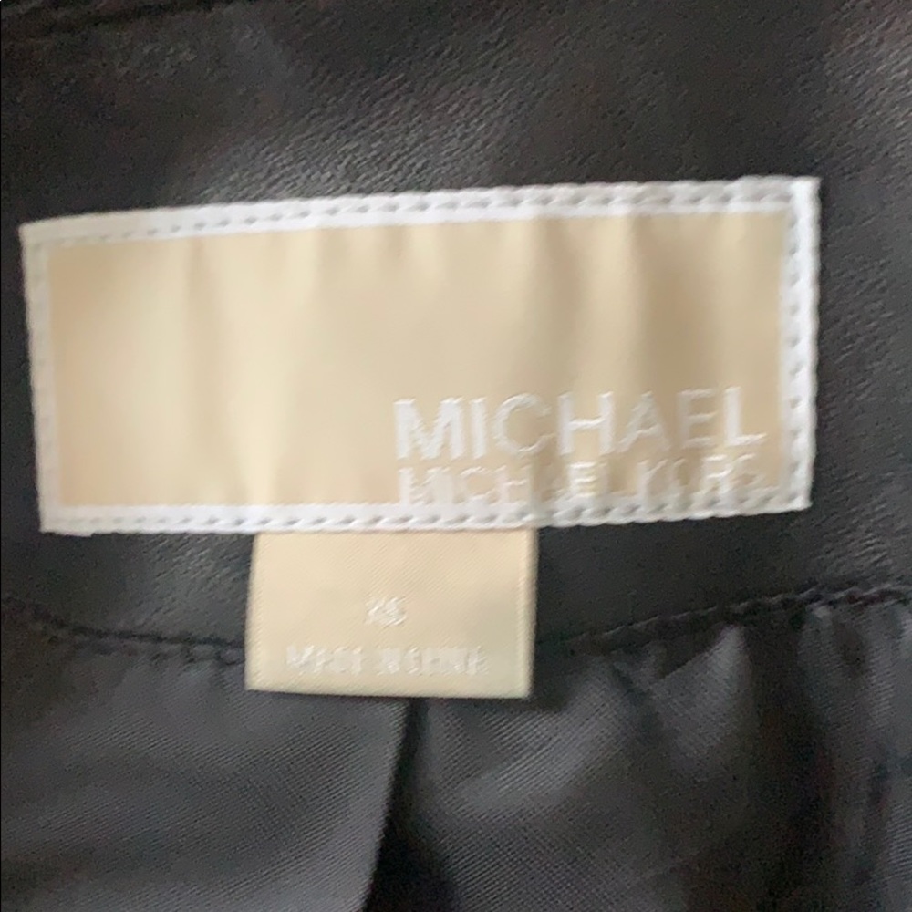 NWOT Michael Kors Black Leather Jacket - Picture 6 of 7